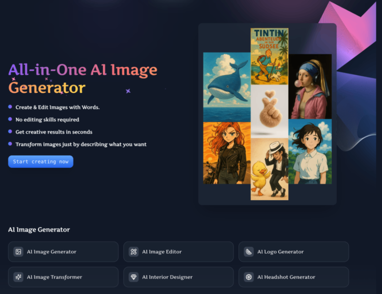 Pixfy AI screenshot and logo